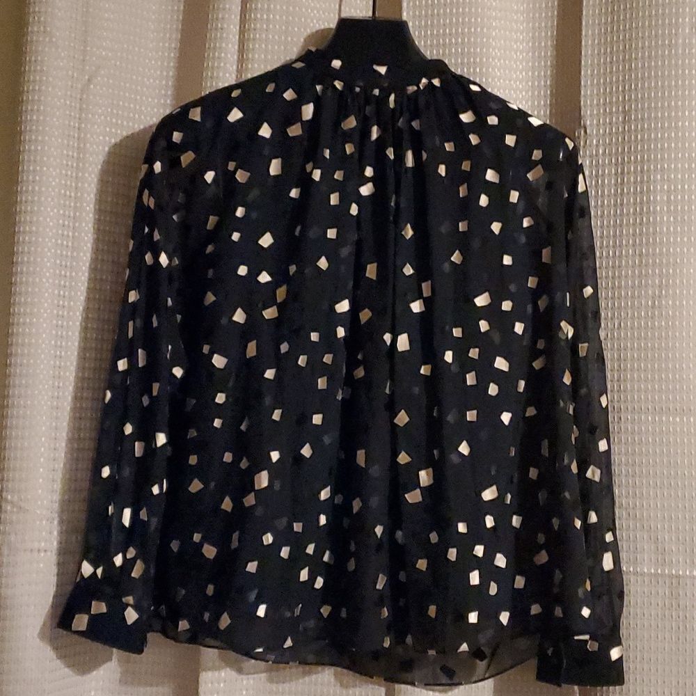 Ports sheer long sleeve blouse 6